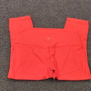 Lululemon Red High-Waisted Align Leggings Size 10